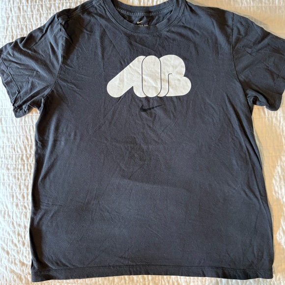 Nike Air Bubble Letter Grey T Shirt 🔥🔥 Sz Large - Picture 2 of 2